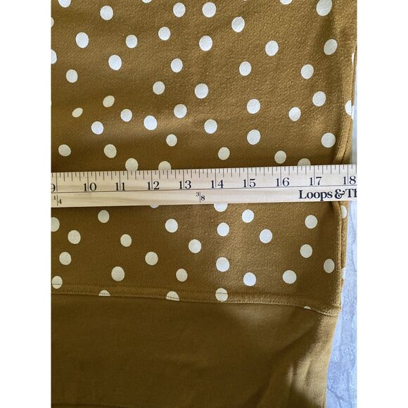 Madewell Banded Long Sleeve Crewneck Pullover Sweatshirt in Inkwell Dots Sz M - Picture 6 of 10